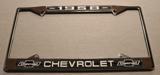 Nummerskyltsram, Chevrolet