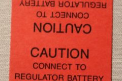 Voltage Regulator Warning Tag Mopar 1955-64