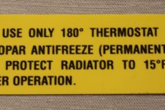Warm Climate Antifreeze Mopar 1965-69
