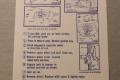 Jack Instruction Dekal Mopar 1968