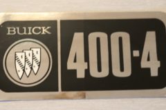 Ventilkåps Dekal Buick 400-4 1967-70