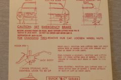 Jack Instruction Dekal 1968 Buick