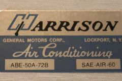 Harrisson Air Cond. Evap Dekal Buick 1973
