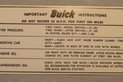 Lufttrycks Dekal Buick 1951-52