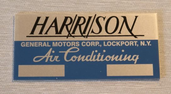 Harrisson Air Cond. Evap Dekal 1955-61 Buick