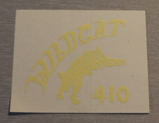 Luftrenar Dekal Wildcat 410 1962-63