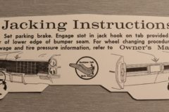 Jack Instruction 1965 Cadillac