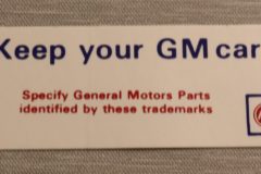 Keep Your GM All GM Dekal 1976 Cadillac