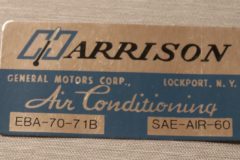 Harrisson Air Cond. Box Dekal 1965 Cadillac