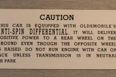 Handskfacks Dekal Oldsmobile Anti-Spin 1957-61