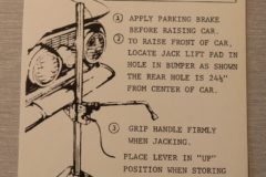 Jack Instruction Dekal Oldsmobile 1959