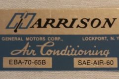 Harrison Air Cond. Evap Box Dekal Oldsmobile 1965