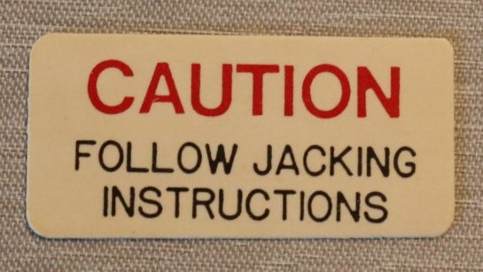 Jack caution Dekal Oldsmobile1965-67