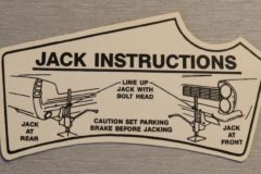 Jack Instruction Pontiac 1963