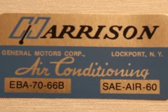 Harrison Air Cond. Evap Box Dekal Pontiac 1966