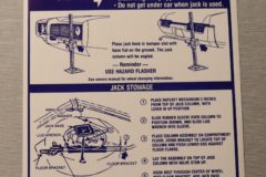 Jack Instruction Dekal GTO, Lemans 1969