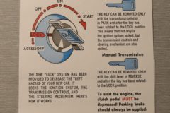 Ignition Lock/Start Inst. Pontiac 1969-72