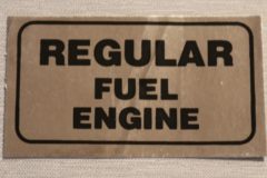Regular Fuel Engine Dekal Pontiac 1970