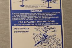 Jack Instruction Dekal Firebird (Space Saver) 1972-73