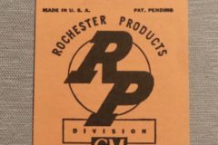 Rochester Lighter Tag Chevrolet 1960