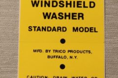 Automatic Windshield Washer Dekal 1956-60 Cadillac