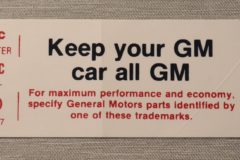 Keep Your GM All GM GM (DO) 1973