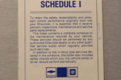 Maintenance Schedule Dekal Chevrolet 1977