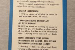 Owners Manual Maint Sheet Mercury, Lincoln 1955-57