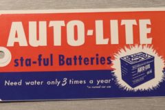 Battery Tag Lincoln, Mercury 1956-70