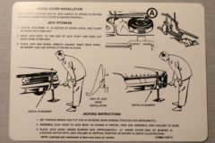 Jack Instruction Dekal Mercury 1960