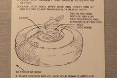 Jack Instruction Dekal Mercury Fullsize 1964