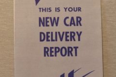 New Car Delivery Report 1949-51 Ford