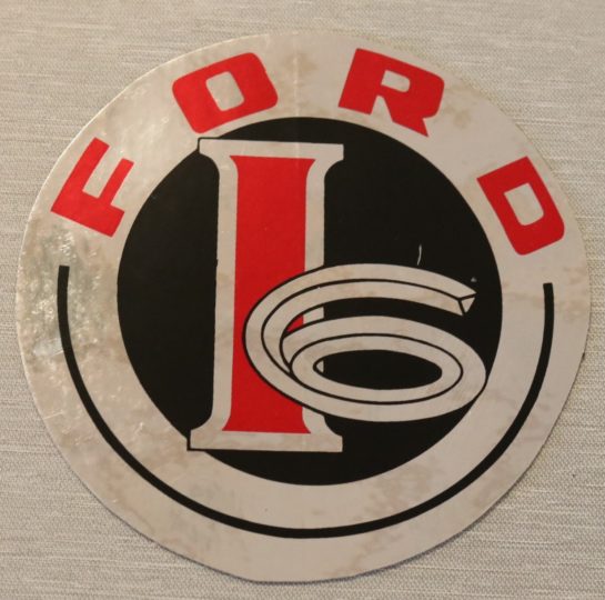 Ventilkåps Dekal Ford 1-6 1955-56