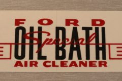 Oil Bath Air Cleaner Dekal Ford 1955-56
