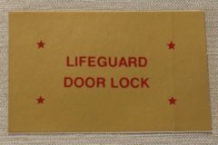 Lifeguard Door Lock Dekal Ford 1956-57