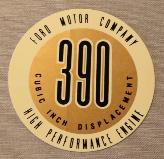 390 High Performance V.C.D Ford 1961-63
