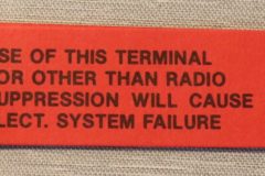 Radio Warning Voltage Reg. Dekal Ford 1961-66