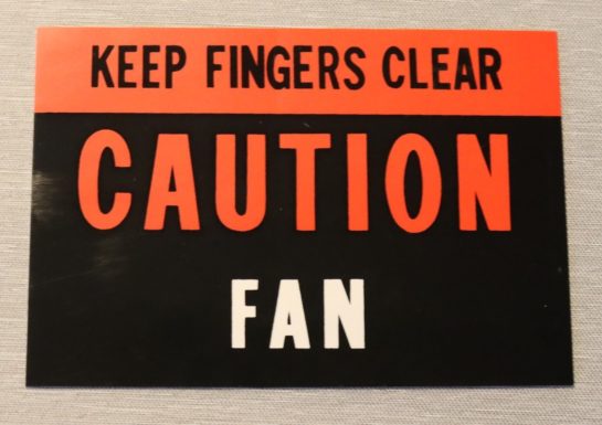 Caution Fan Dekal Ford 1964