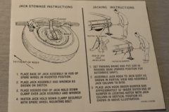 Jack Instruction Dekal Fairlane 1964-65