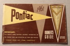 Owners Guide Pontiac 1961