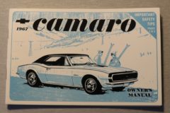 Instruktionsbok, Camaro 1967