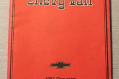 Instruktionsbok, Chevrolet Van 83