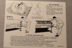 Jack Instruction Mercury 1957