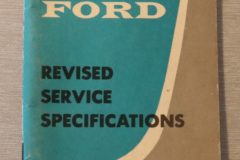Revised Service Specifications 1961 Ford