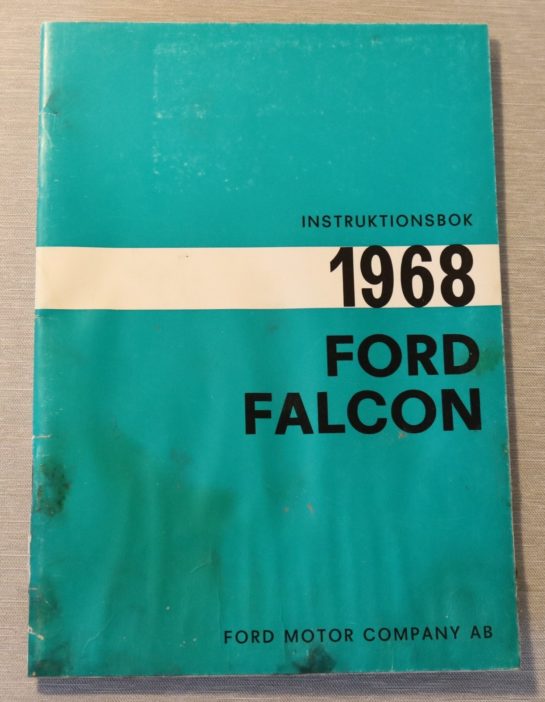 Instruktionsbok, Falcon 1968