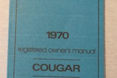 Instruktionsbok, Cougar 1970