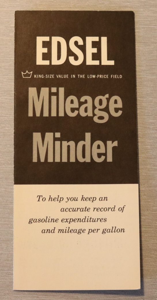 Mileage Minder, Edsel 1959