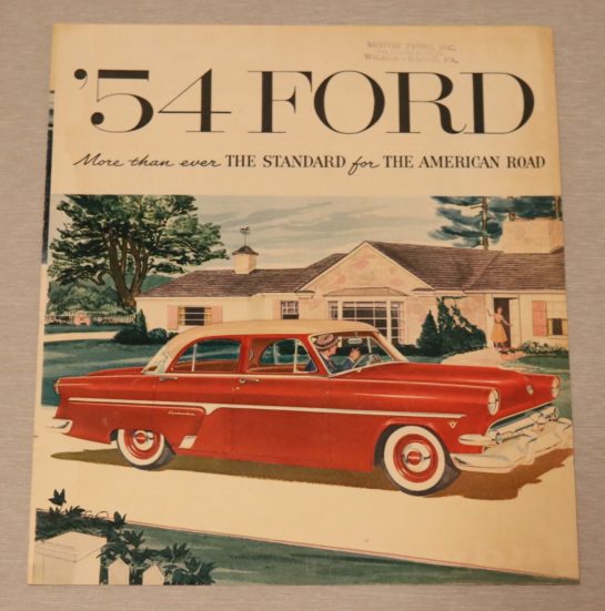 Försäljningsbroschyr 1954 Ford