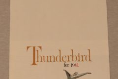 Försäljningsbroschyr Thunderbird 1961
