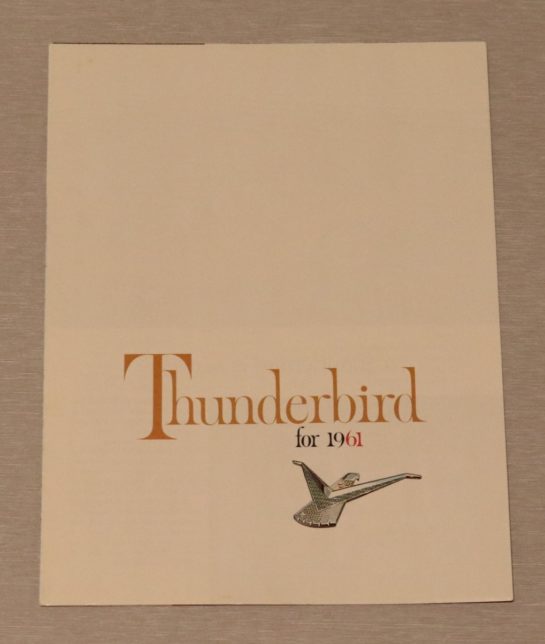 Försäljningsbroschyr Thunderbird 1961